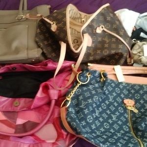 Handbags and 1 scarf